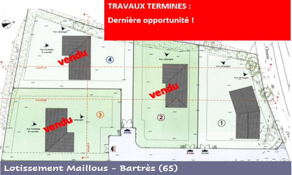 Lotissement à Bartrès. Lotissement « Maillous ». Dernier lot disponible